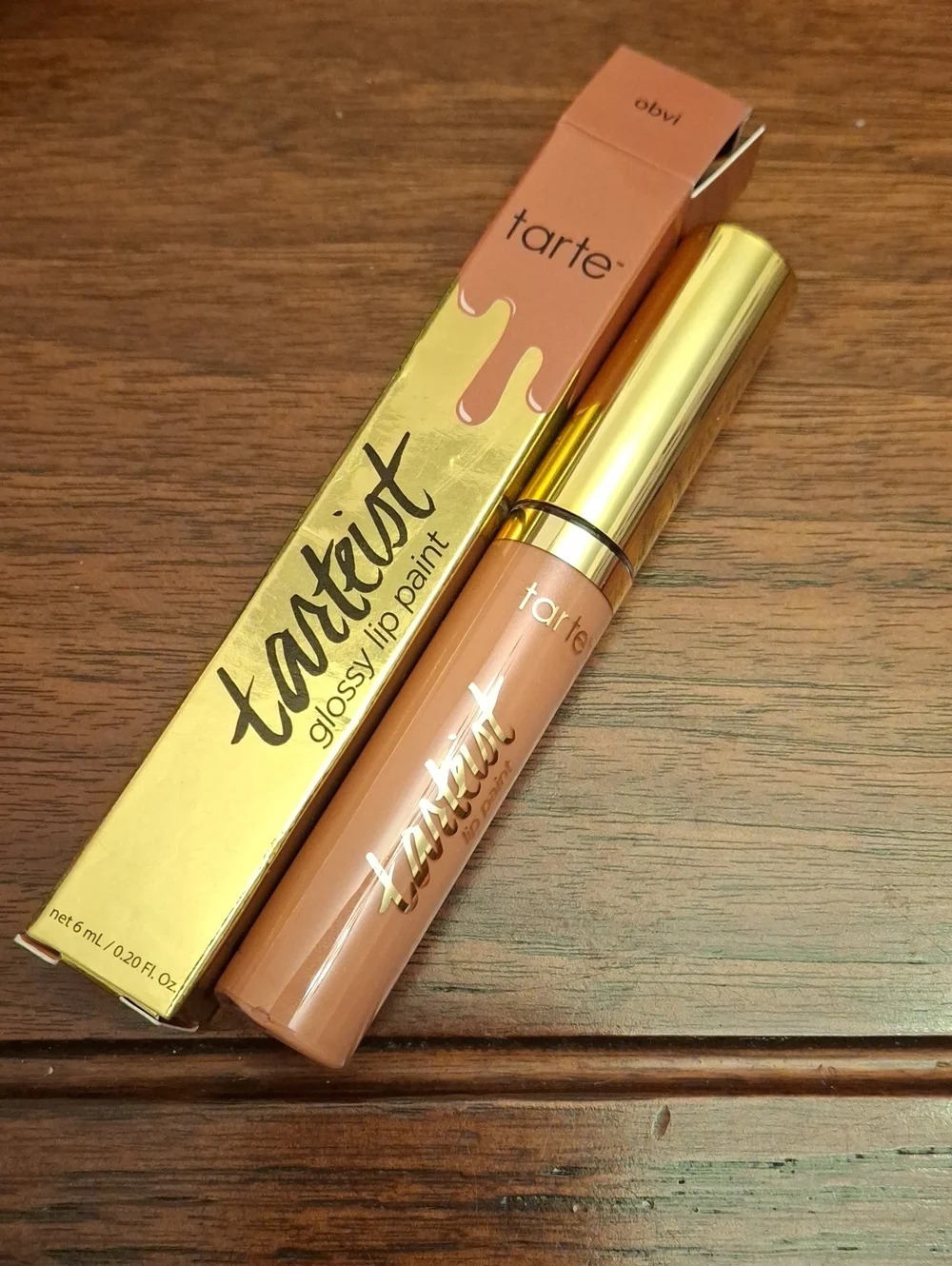 tarte Tartiest Glossy Lip Paint — Pink (obvi) 6ml New